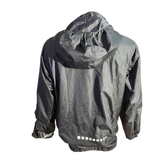 SwissWell Men’s Large Black Waterproof Windbreaker Hooded Rain Jacket - Picture 3 of 4